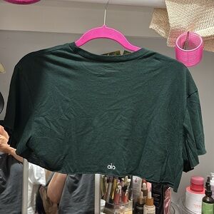 Alo Hunter Green Women's Crop Top size Small/Medium